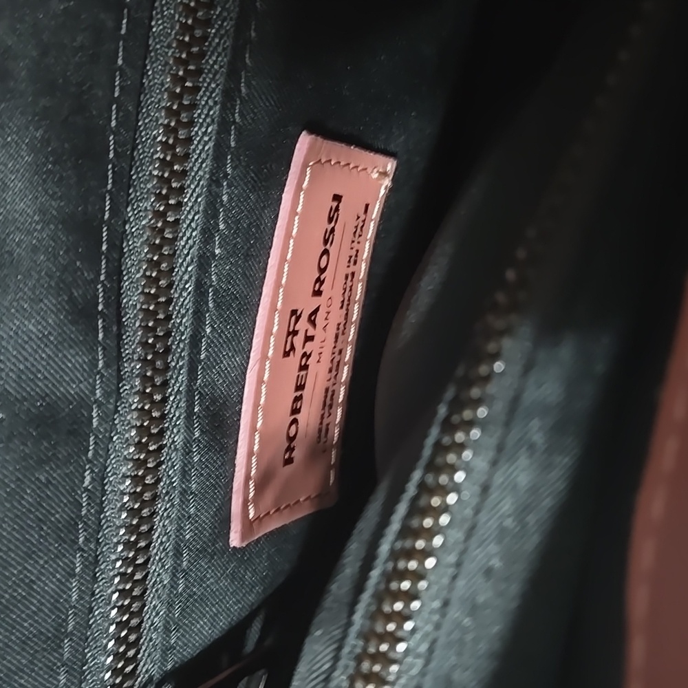 Roberta Rossi Nice Pink Quilted Shoulder Bag with Chain Detailing 15.5Wx9H - Picture 5 of 16